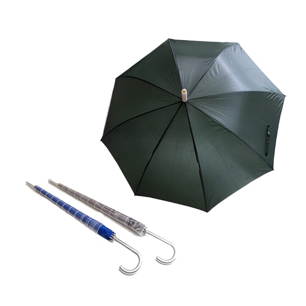 Automatic '23 Umbrella with Silver Handle