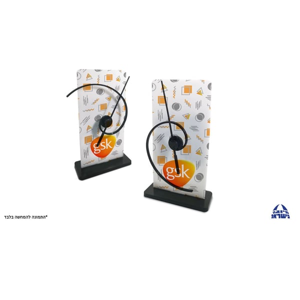 שעון ספירלי מעוצב מפלסטיק