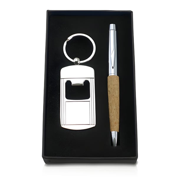 סט יוקרתי - פותחן בקבוקים ועט שעם