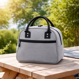 צידנית אישית מעוצבת עם ידיות מלאנז׳