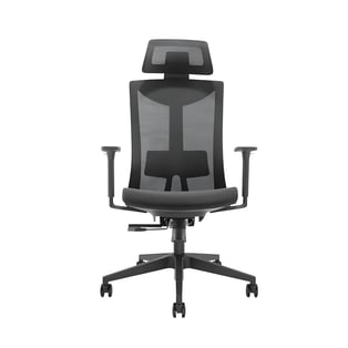כיסא ארגונומי עם גב רשת שחור של LUMI