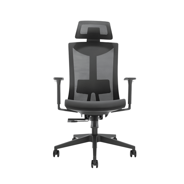 כיסא ארגונומי עם גב רשת שחור של LUMI