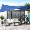 5x5m Blue Shade Net with Aluminum Rings and Carrying Bag