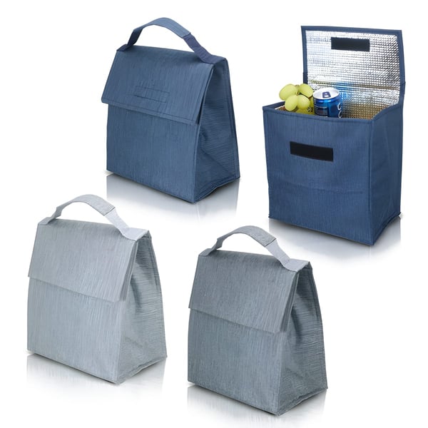 צידנית אישית מבד דו גווני עם סגירת סקוטש