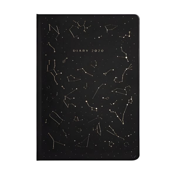 Elegant Hardcover Weekly Planner with Stunning Galaxies