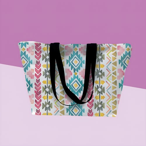 תיק קנבס ופוליאסטר מעוצב לים