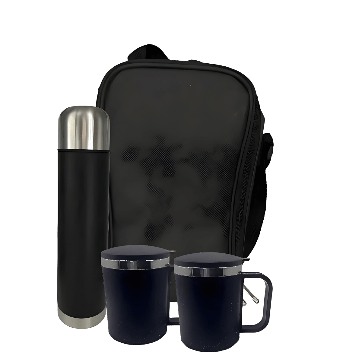 סט תרמוס + 2 כוסות 500 מ"ל במגוון צבעים