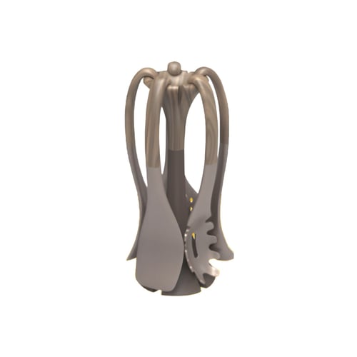 סט כלי בישול של 7 חלקים עם ידיות עץ - שדרגו את המטבח שלכם