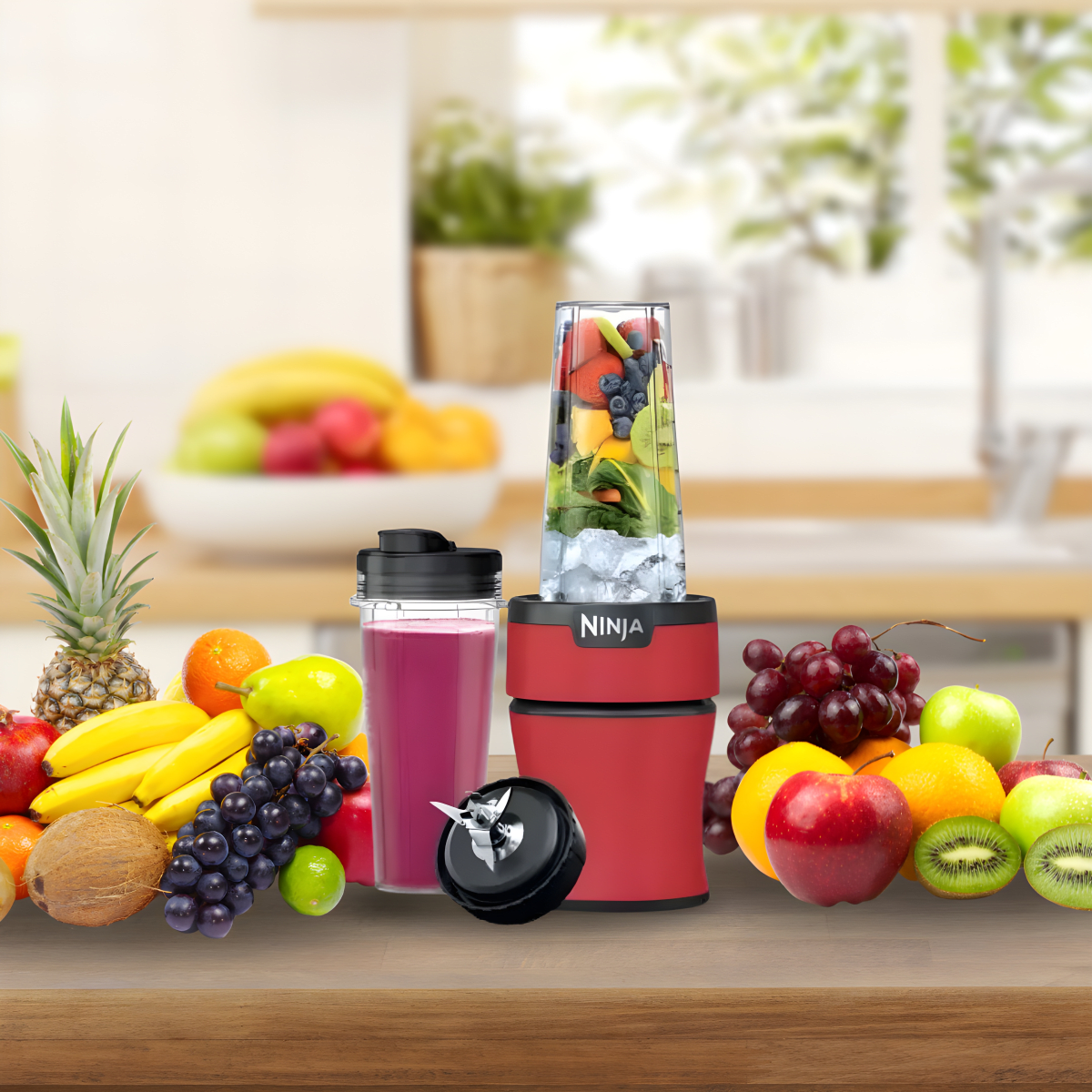 בלנדר עוצמתי נינג'ה נוטרי-בלנדר פלוס - אדום