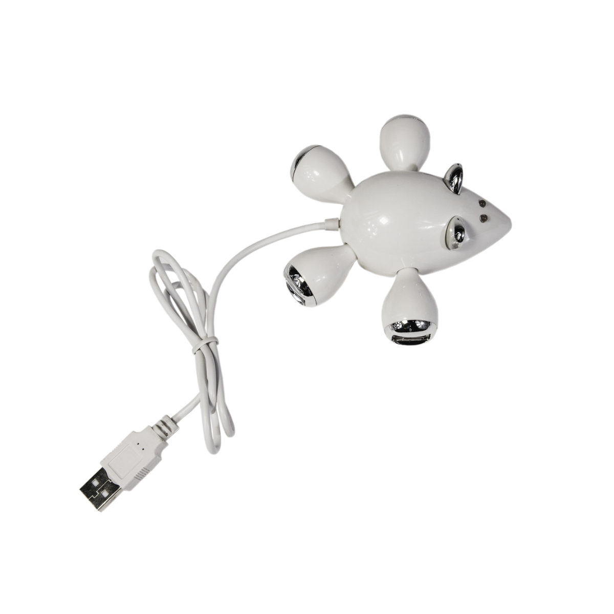מפצל USB מעוצב בצורת עכבר