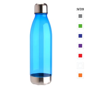 בקבוק שתיה טריטאן 750 מ"ל עם פקק הברגה ותחתית מנירוסטה