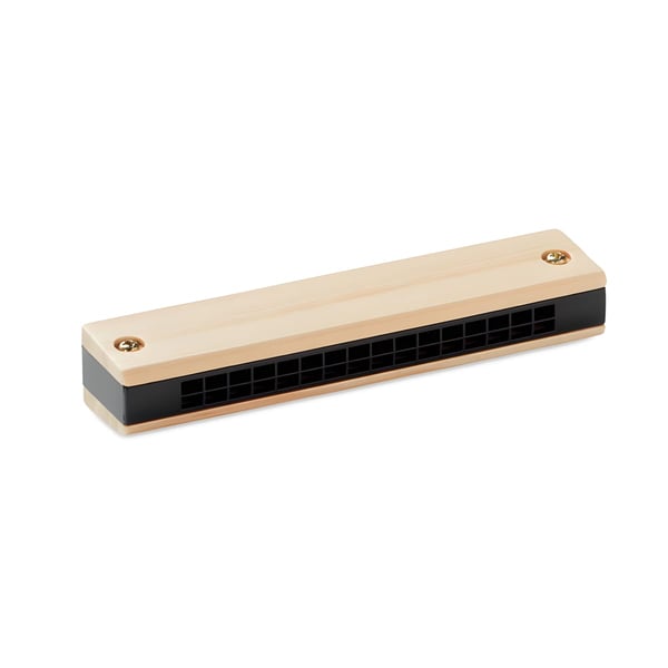 Wood-Finished Harmonica in ABS