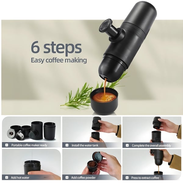 Portable Manual Espresso Machine for Outdoor Adventures