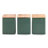 Metal Storage Box Set with Bamboo Lid for Kitchen