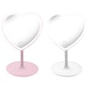 Heart-Shaped Mirror with Built-in LED Light