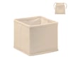 Foldable Cotton Storage Box with Drawstring Pouch