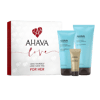 ערכת טיפוח מינרלית מושלמת לאישה עם קרם ידיים, ג'ל רחצה ומסכת זהב מבית AHAVA