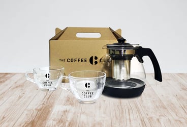 Premium Tea Infuser Jug and Glass Mug Set