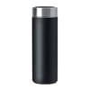 Stainless Steel Thermal Bottle with Bamboo Lid and Tea Infuser