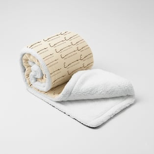 שמיכת טלויזיה מהודרת דו שכבתית, שכבה עליונה מיתוג צבעוני מלא all over