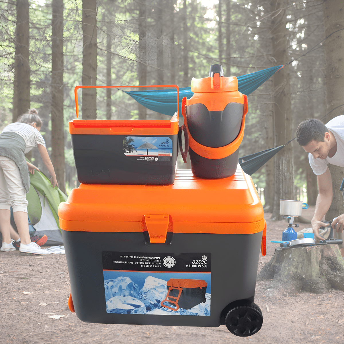 סט צידניות קשיחות לשטח דגם מאליבו - Aztec