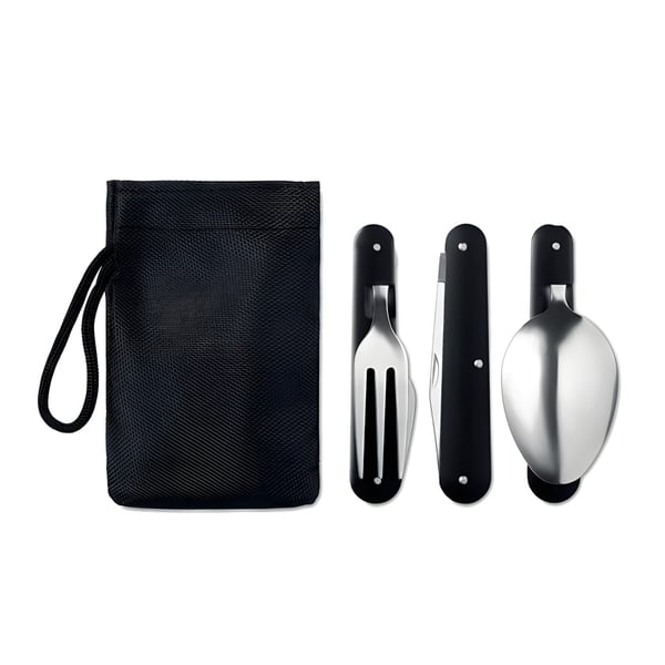 Home and Travel Utensil Kit in Nylon Pouch