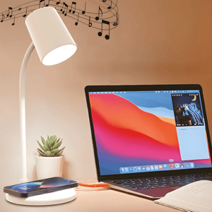 Smart Table Lamp with Wireless Charger and Speaker
