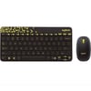 Logitech Wireless Keyboard and Mouse Set in Black-Yellow