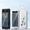 High-Capacity Solar Power Bank with Solar Panel