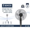 16'' BENATON Fan with Timer - Efficient, Quiet & Reliable