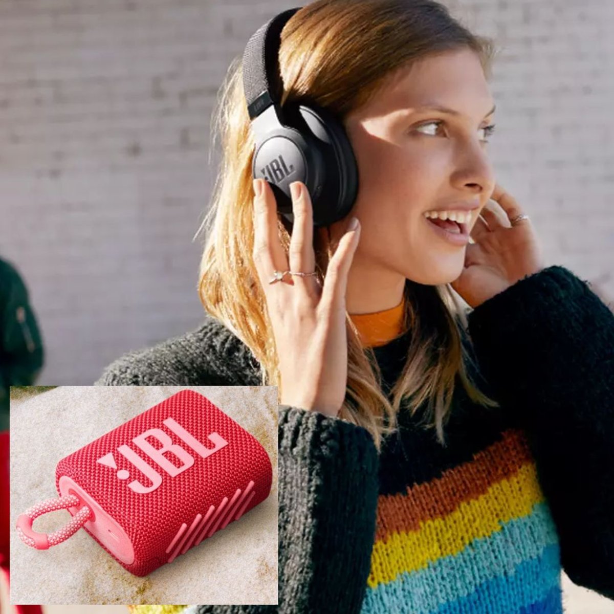 מארז רמקול ואוזניות אלחוטיות מבית JBL - איכות מעולה!