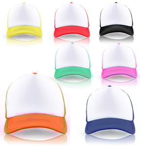 "Rapper" 5-Panel Mesh Cap in Various Colors