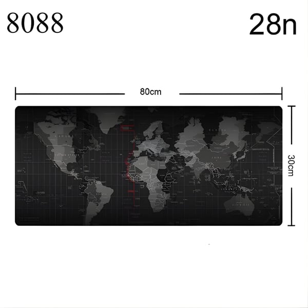 World Map Mouse Pad - Perfect for Your Desk