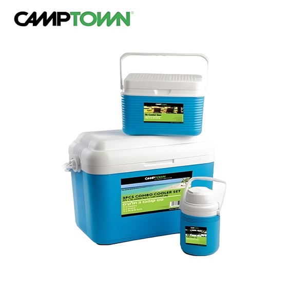 מערכת קירור קומבו כחול 27/5/1.25 ליטר ללא גלגלים CAMPTOWN