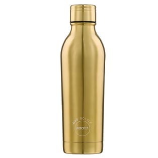 בקבוק מעוצב זהב עם בידוד דופן כפולה