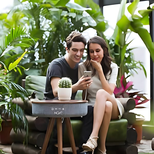 Smart Multimedia Table with 30W Wireless Charging by NOA