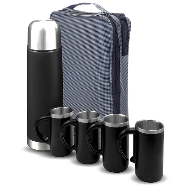 Thermos Set 1 Liter with 4 Cups in Cordura Bag