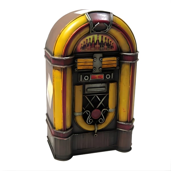 Retro Music Box with Integrated Cash Register