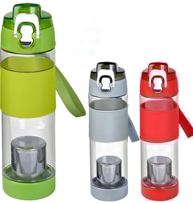 בקבוק ספורט 650 מ"ל עם פילטר תה מבית H2O-Pro