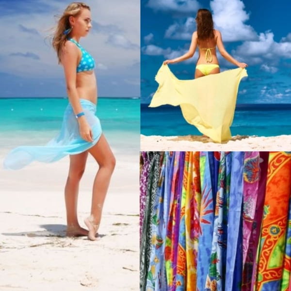 Custom Sarong with Full Print Design - Stylish Summer Essential