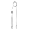 Durable Aluminum 2-in-1 Charging Cable Type-C & Micro-B