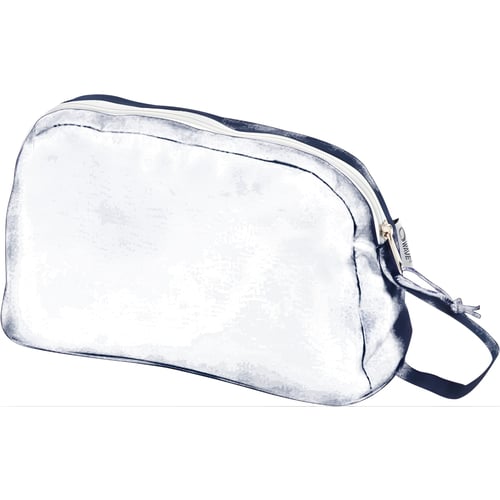 תיק רחצה קומפקטי עם ידית נשיאה וכיסים פנימיים