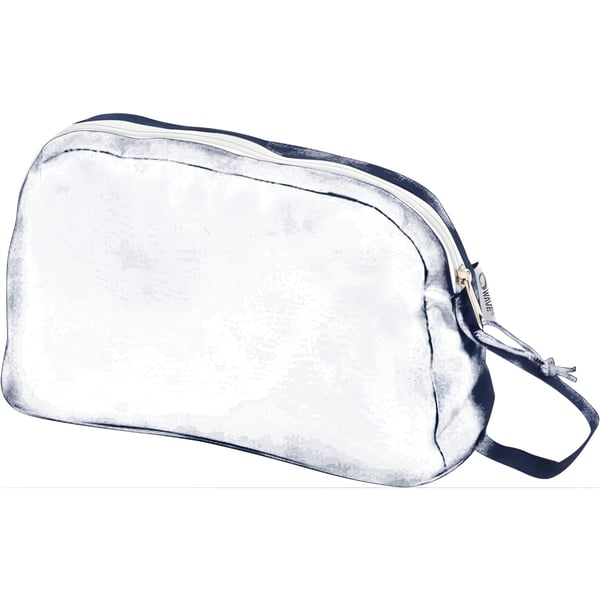 תיק רחצה קומפקטי עם ידית נשיאה וכיסים פנימיים