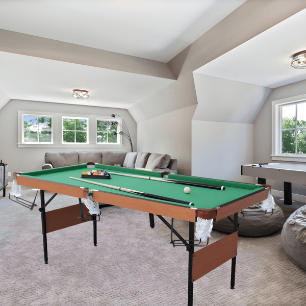 Foldable 6 Feet Billiard Table by Energym - Premium Quality