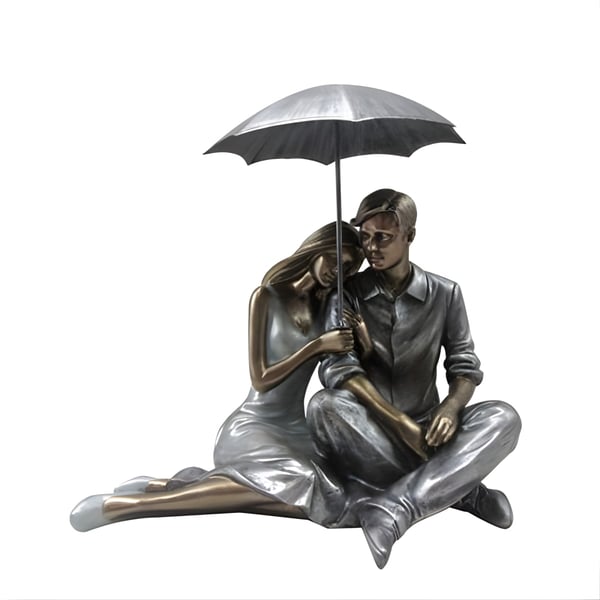 Couple Under Umbrella Statue