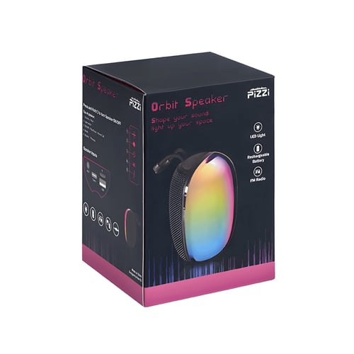 רמקול Bluetooth עוצמתי PiZZi Orbit עם סאונד היקפי 360°