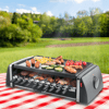 Smoke-Free Electric Grill with 10 Stainless Steel Skewers and Auto-Rotation