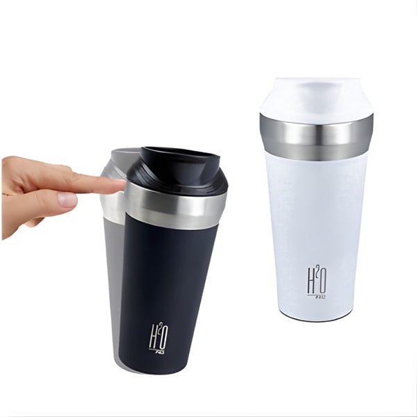 ספל תרמי נירוסטה עם וואקום מנגד החלקה - 400 מ"ל