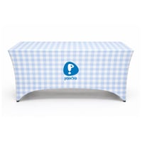 A stretch fitted conference table cover