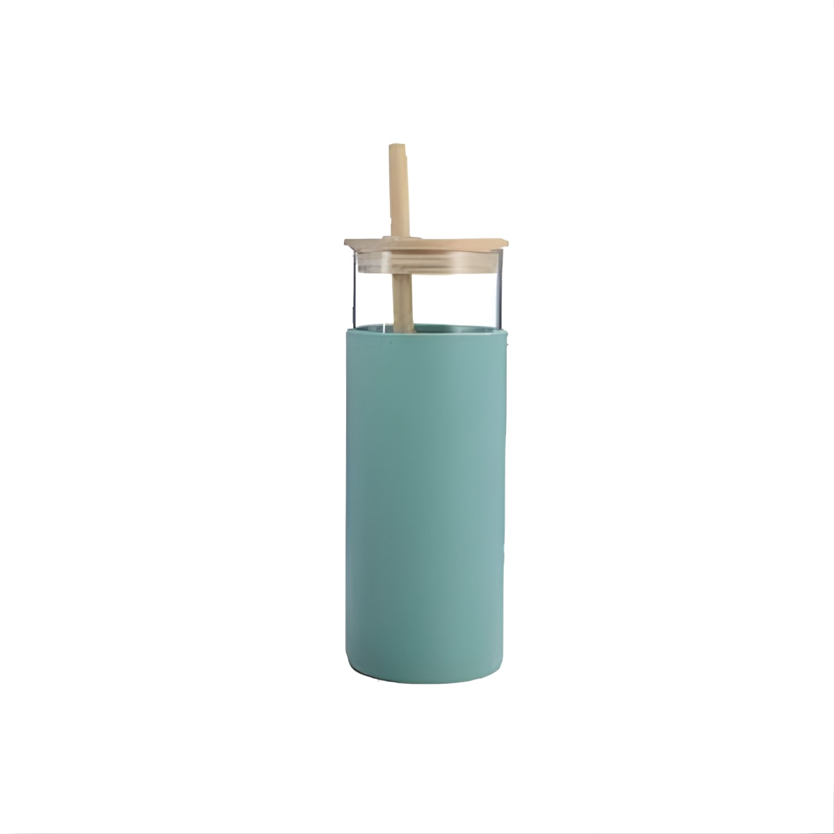 כוס זכוכית במבוק 500 מ"ל - עיצוב יוקרתי אקולוגי